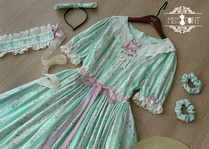 Miss Point - Customized Elegant Lolita OP Dress Cute Daily Girl Short Lolita Dress