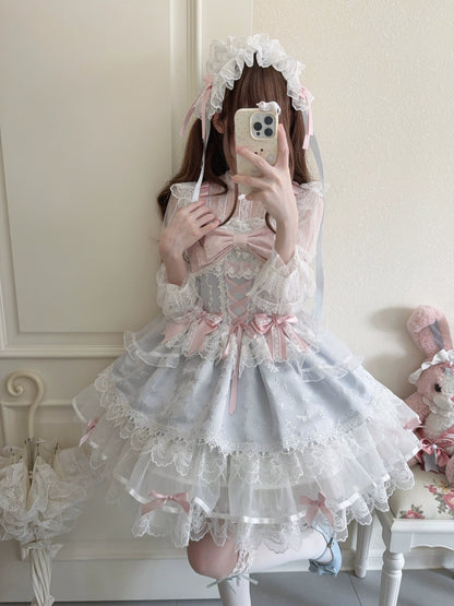Sugar Girl- Fleeting Isle - Sweet Lolita Ballet Style Jumper Dress