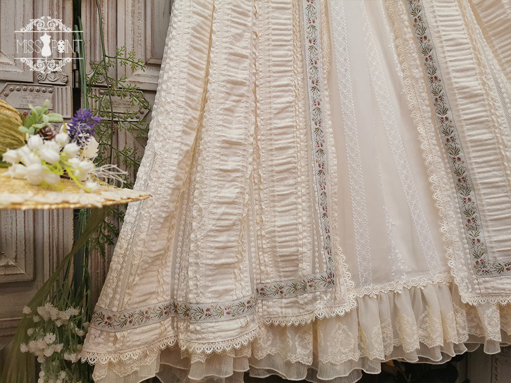 Miss Point - The Sally Gardens - Elegant Lolita Lotus Sleeves OP Dress