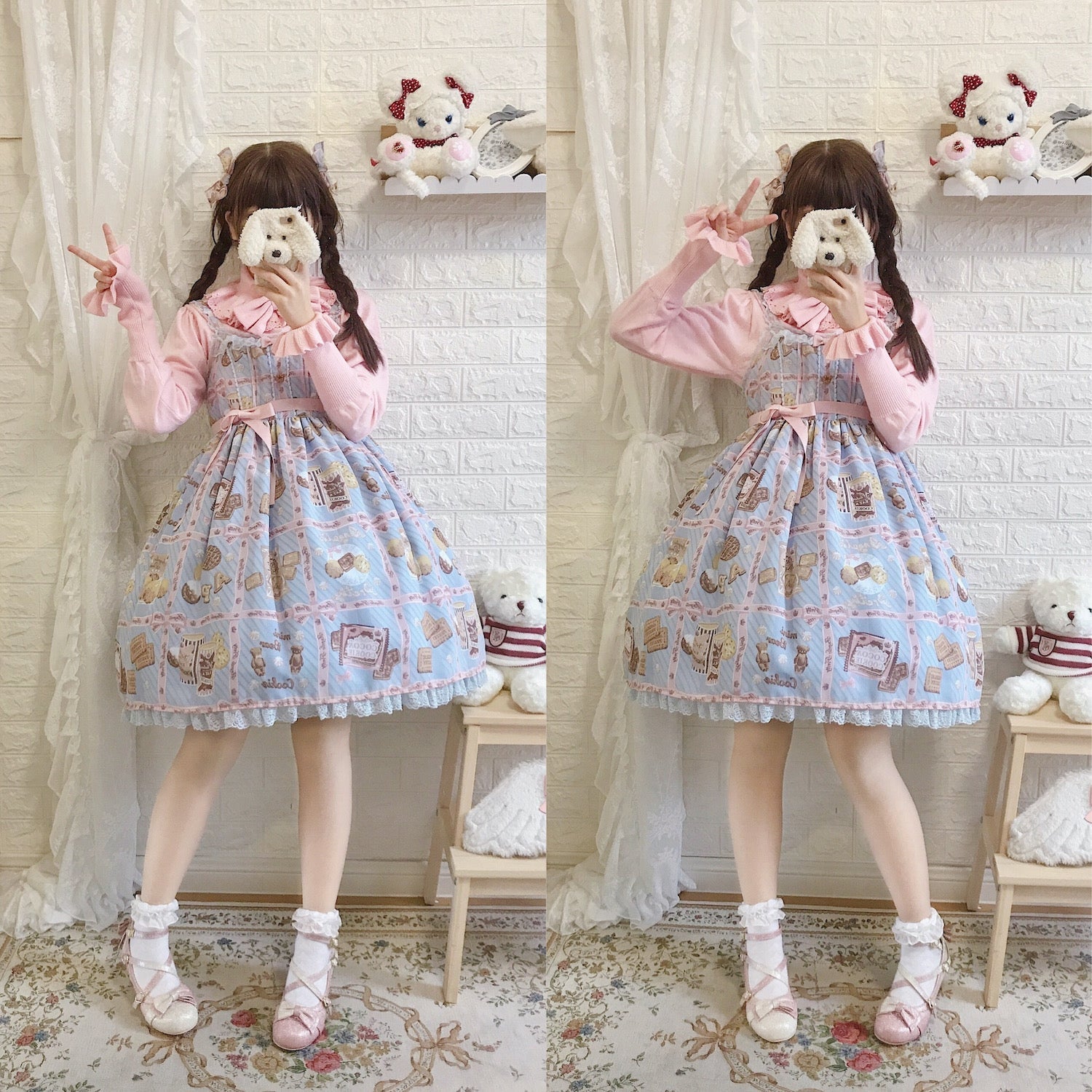 PPX STUDIO - Sweet Lolita Woolen Sweater Multicolors