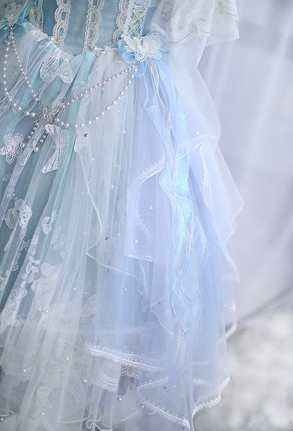 FantasyMirror - Exquisite Butterfly JSK Floral Wedding Lolita JSK Dress