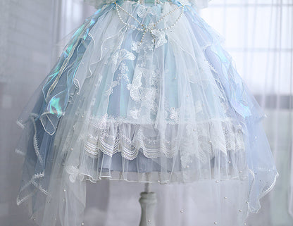 FantasyMirror - Exquisite Butterfly JSK Floral Wedding Lolita JSK Dress