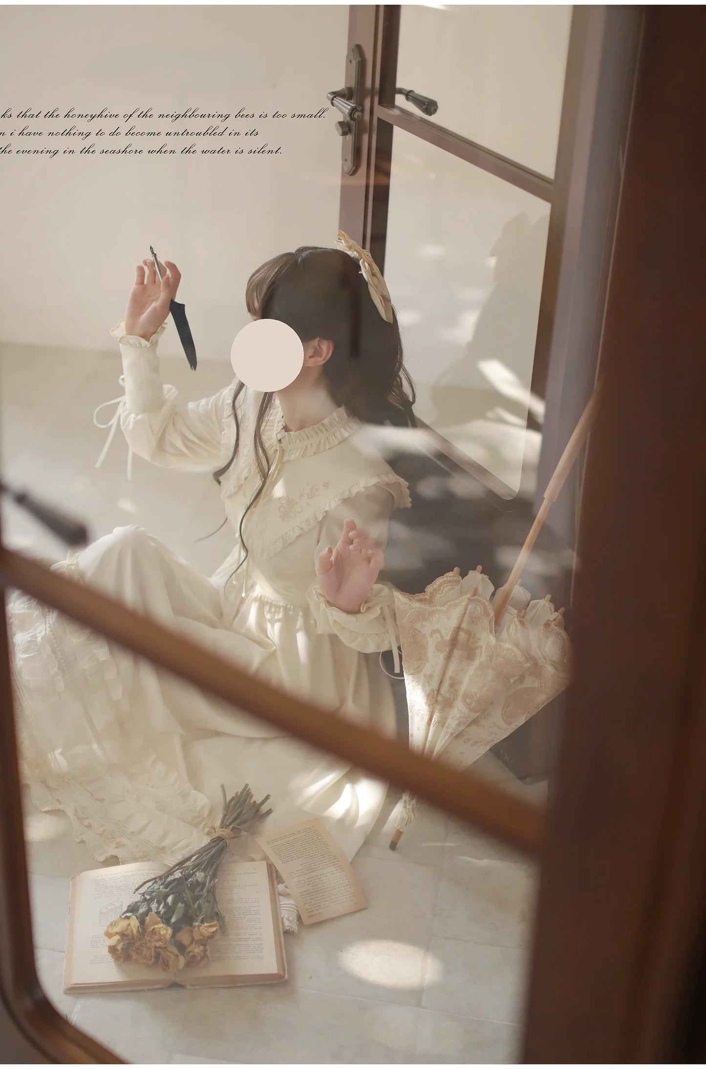 HuTaoMuJK - Wind Kiss Tulip - Classic Lolita OP Elegant Lolita Cardigan