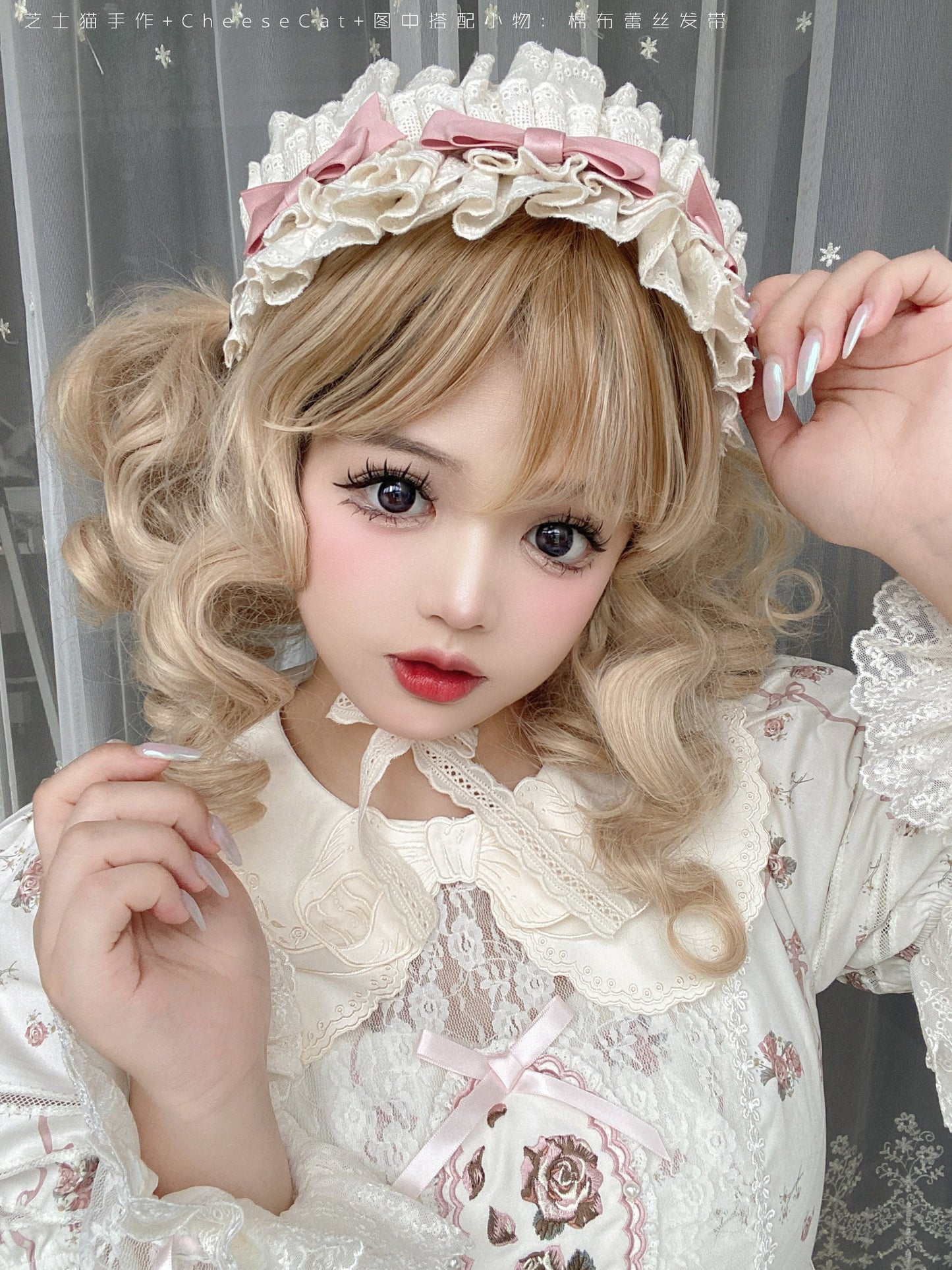 Cheese Cat - Doll Lullaby Tabby Cat Cotton Lolita Headdress