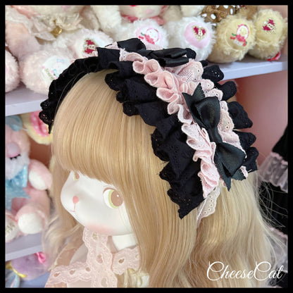 Cheese Cat - Doll Lullaby Tabby Cat Cotton Lolita Headdress