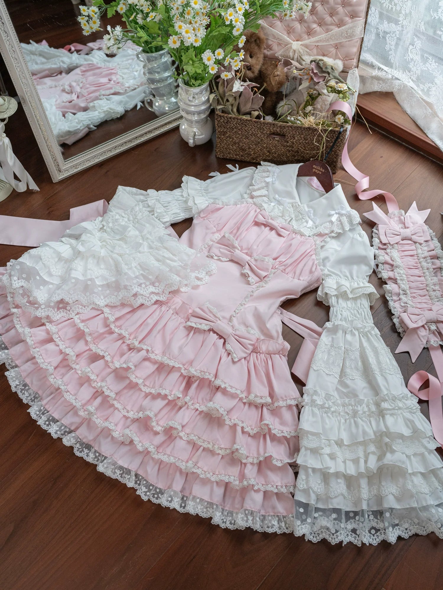 Nn Star - Half Sugar Ism - Sweet Lolita JSK Low Waist Dress With Tiered Hem