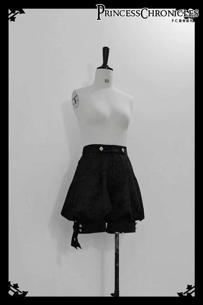 Princess Chronicles - Rabbit Hunt 2.0 - Ouji Lolita Retro Cool Purple Shirt & Shorts Set