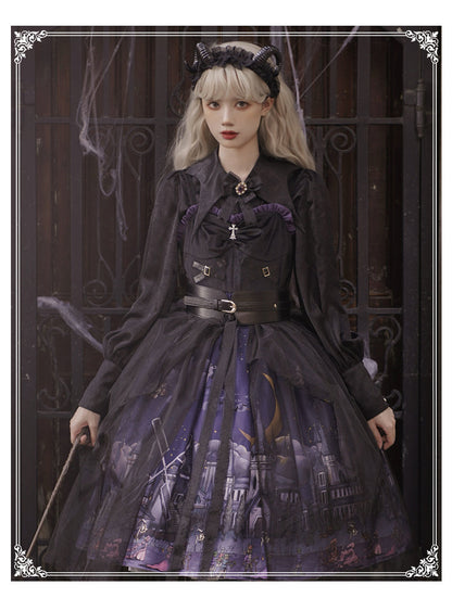 YingLuoFu - Witchville Halloween Gothic Lolita Jumper Dress