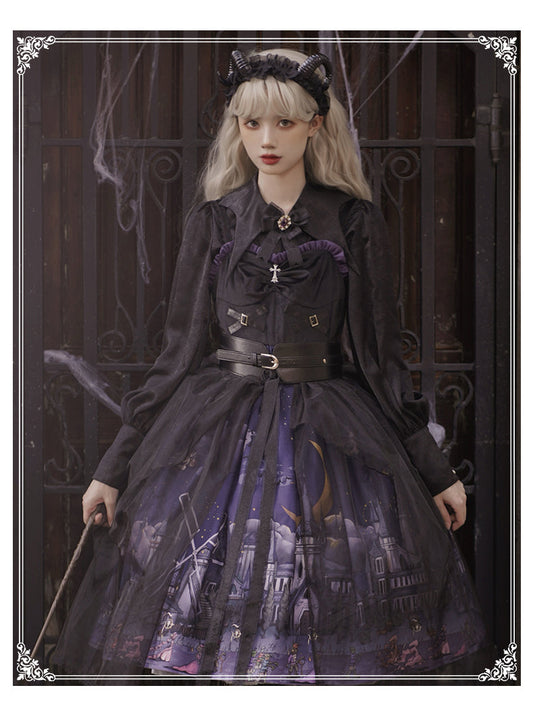 YingLuoFu - Witchville Halloween Gothic Lolita Jumper Dress