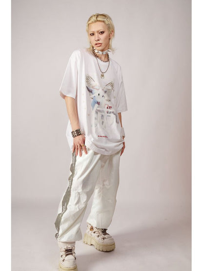 Angel and Devil loose T-shirt【s0000001845】