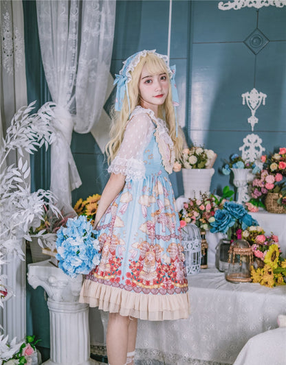 Niu Niu - Plus Size Lolita Shirt Lace Mesh Blouse