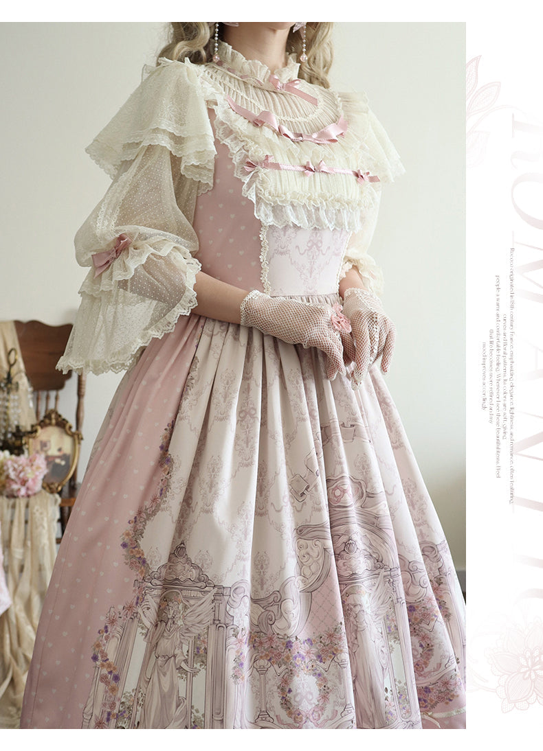 Urtto - Rococo - Spring Vintage Doll Lolita OP Dress with Light Upper
