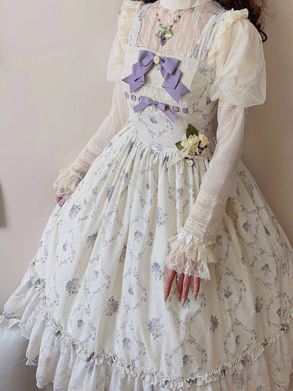 Miss Point - Customized Wood Rose 2.0 Elegant Vintage Jumper Dress