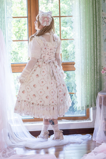 Miss Point - Customized Wood Rose 2.0 Elegant Vintage Jumper Dress