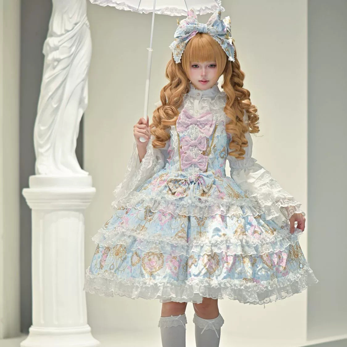 Hanguliang - Candelabra Ode - Doll-like Sweet Lolita JSK Dress, Side Zipper