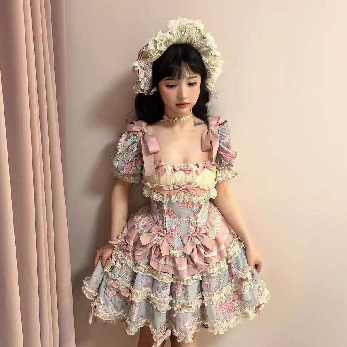 Sweet Wood - Jewel Rose - Plus Size Sweet Lolita Skirt Set in Separate Pieces