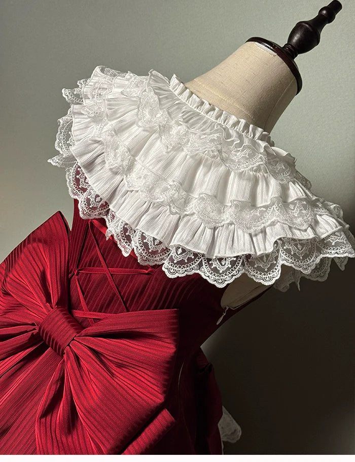 Alice Girl - Arrogant Miss - Sweet Lolita Jumper Dress with Tiered Lace Dress