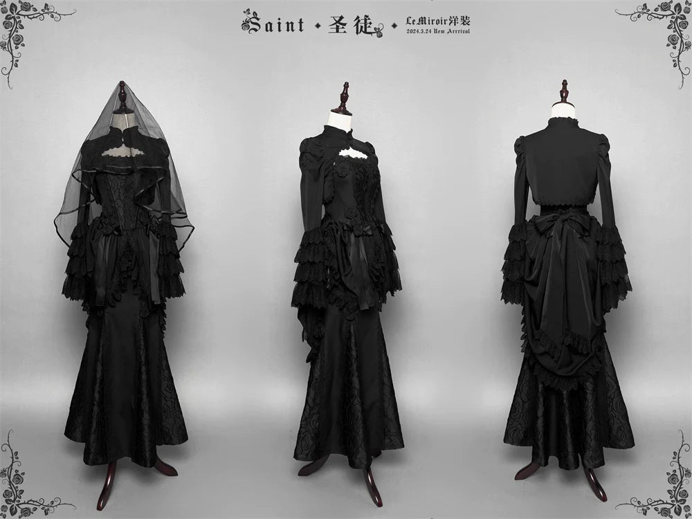 LeMiroir - Saint - Gothic Lolita Bolero Skirt Mermaid Dress Corset