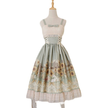 Designer's Gift - Flower and Letter - Classic Lolita JSK Dress