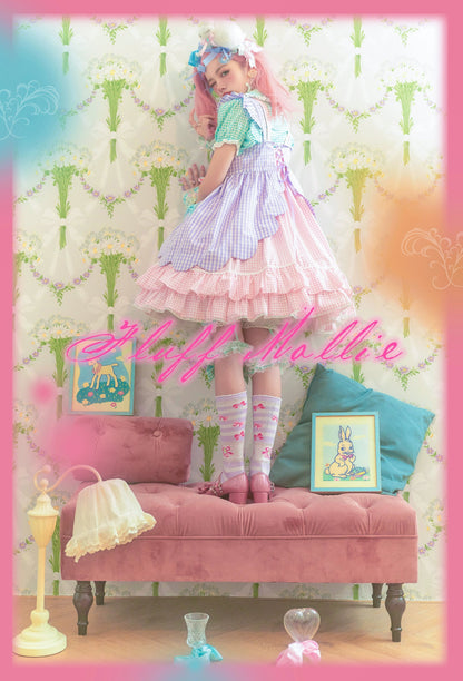 Fluff Mollie - Bean Breakfast - Sweet Lolita Overskirt Daily Daily Petaled Skirt