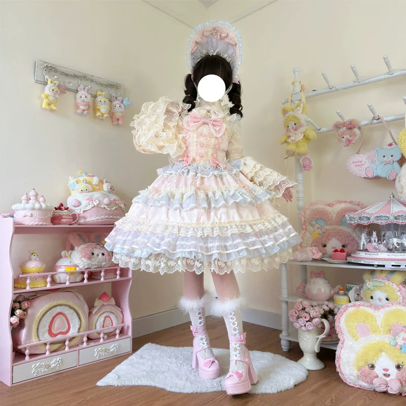 Hanguliang - Star Love Song - Wedding Sweet Lolita JSK Suit Doll-like Dress