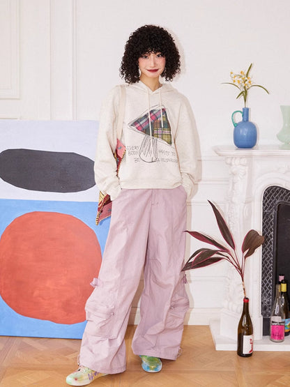 Hooded embroidered sweatshirt【s0000006559】