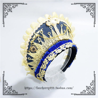 Fox Cherry - Gorgeous Lolita Palace Retro Golden Tudor Headdress