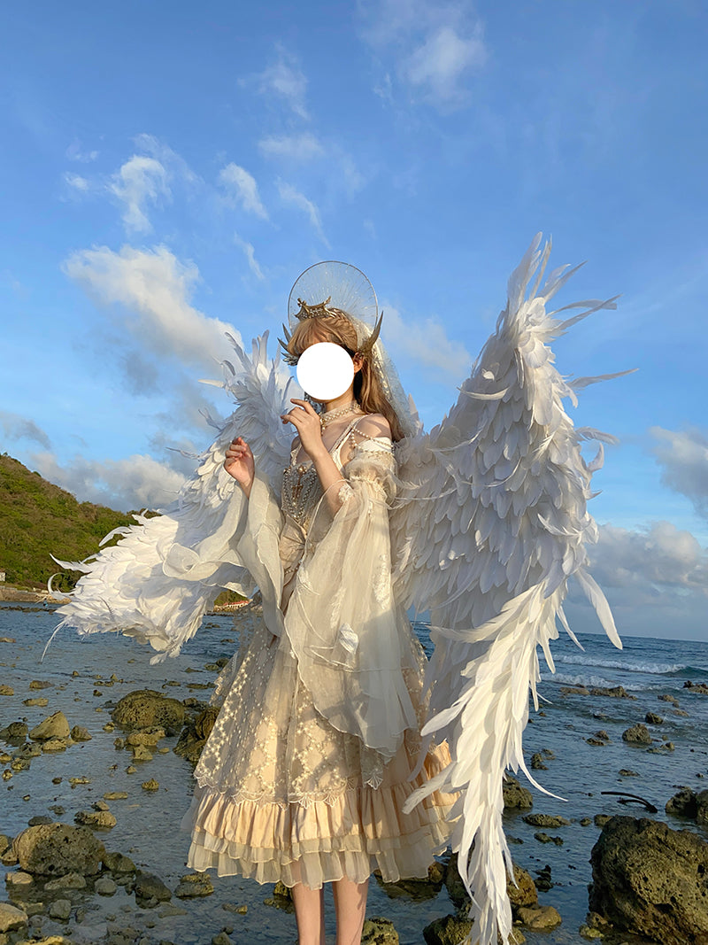 Lingxi Lolita - Greek Style Vintage Handmade Bead Lolita Dress