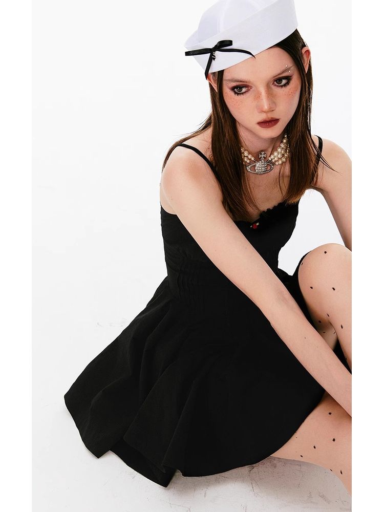 A-line suspender dress【s0000008427】