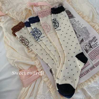 Roji Roji - Kawaii Cotton Lolita Socks Mid-calf Socks
