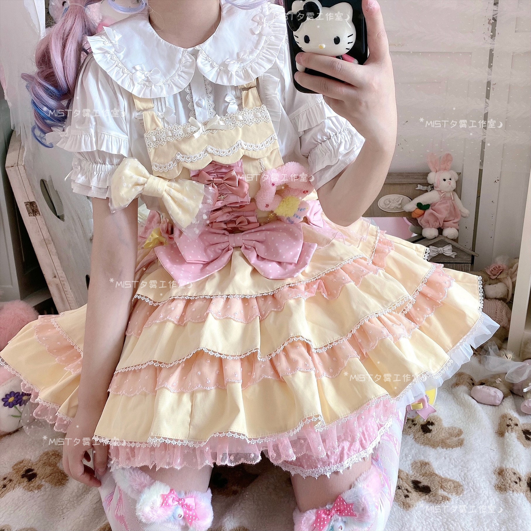 MIST - Creamy Condensed Milk - Kawaii Lolita Shirt Soft Girl Short-sleeved