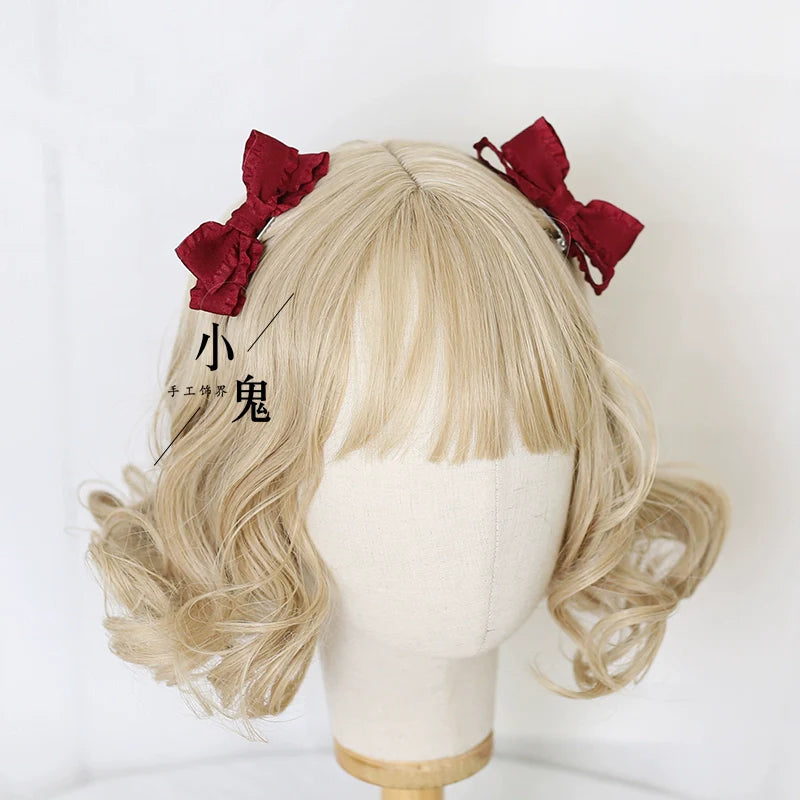 Xiaogui - Cute Lolita Headwear Ponytail Hairclips Daily Lolita Accessories