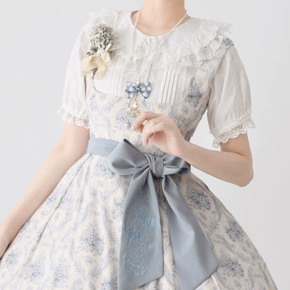 MIST - Hyde Garden - Cotton Lolita Blouse Puff Short Sleeve Shirt