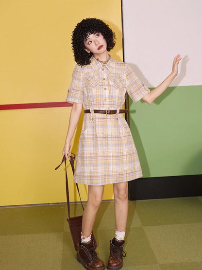 Striped cotton dress【s0000007405】