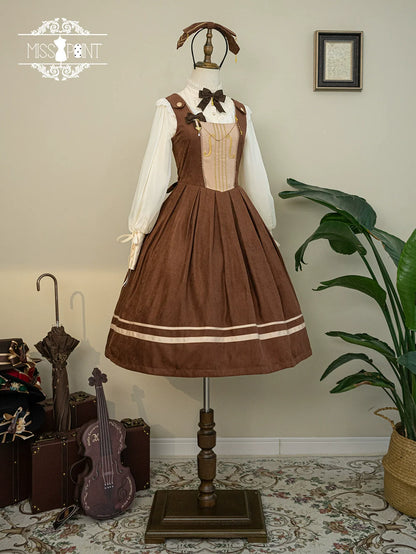 Miss Point - Customized Lolita Jumper Dress - Elegant College Lolita JSK