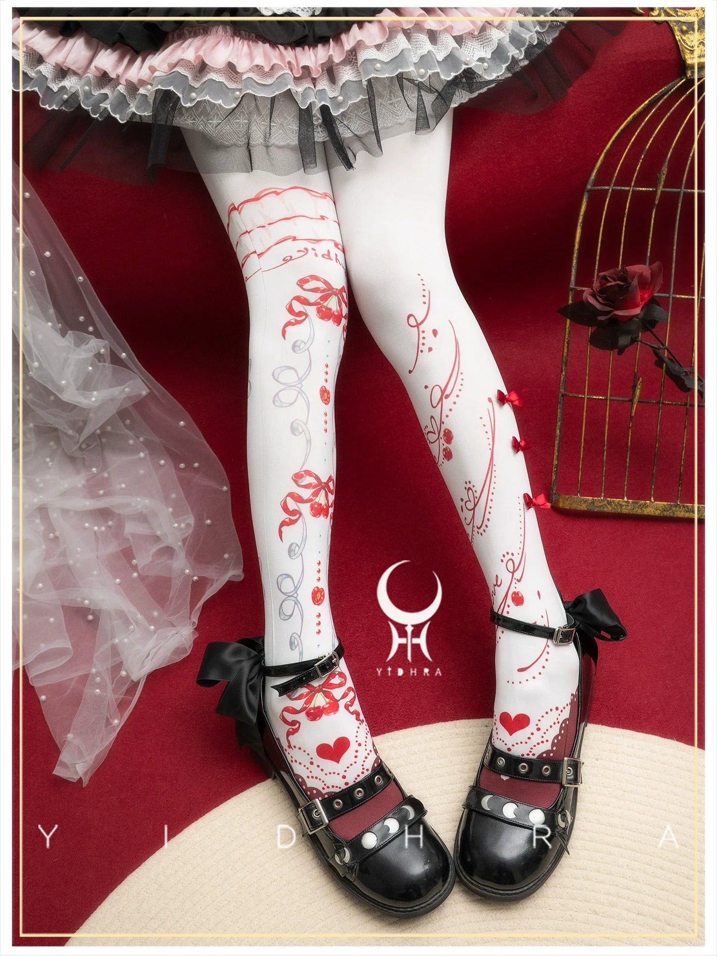 Yidhra - Frutomo - Sweet Lolita Printed Pantyhose