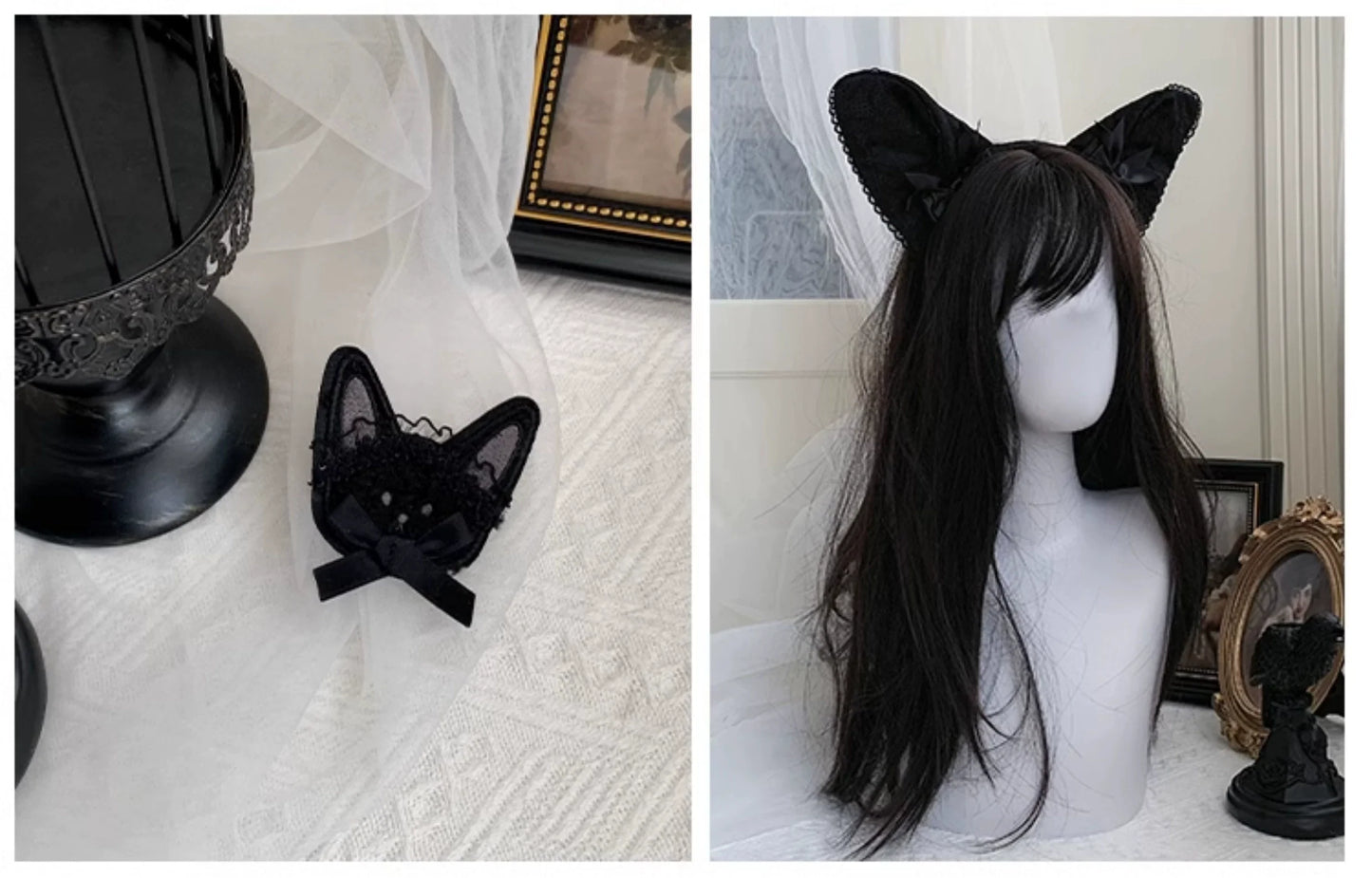 With PUJI - Puppet Box - Kawaii Lolita Bag Lamb Kitten Detachable Bag Dress Hat