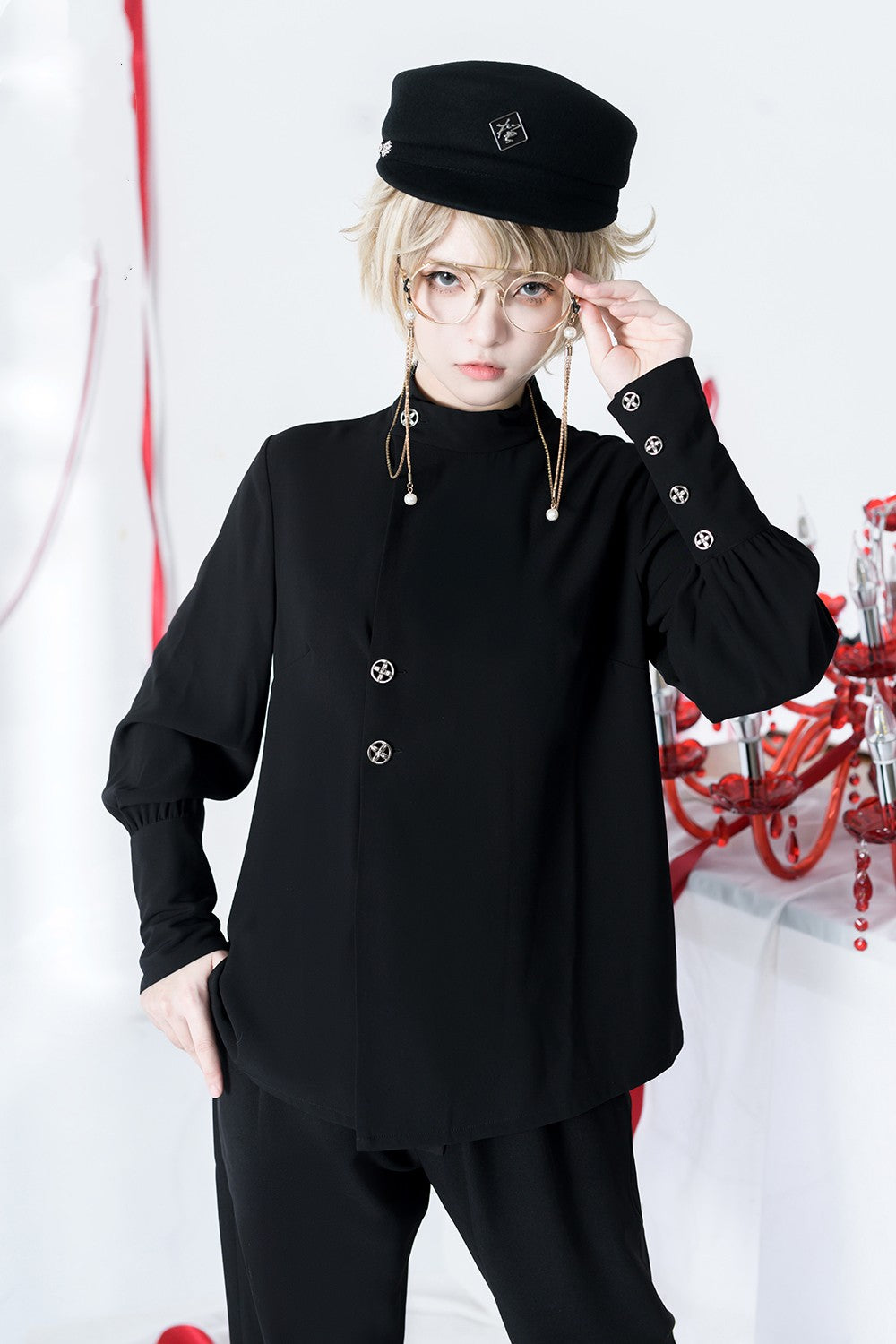 Princess Chronicles - The Stars Change - Ouji Lolita Embroidery Brolita Trousers