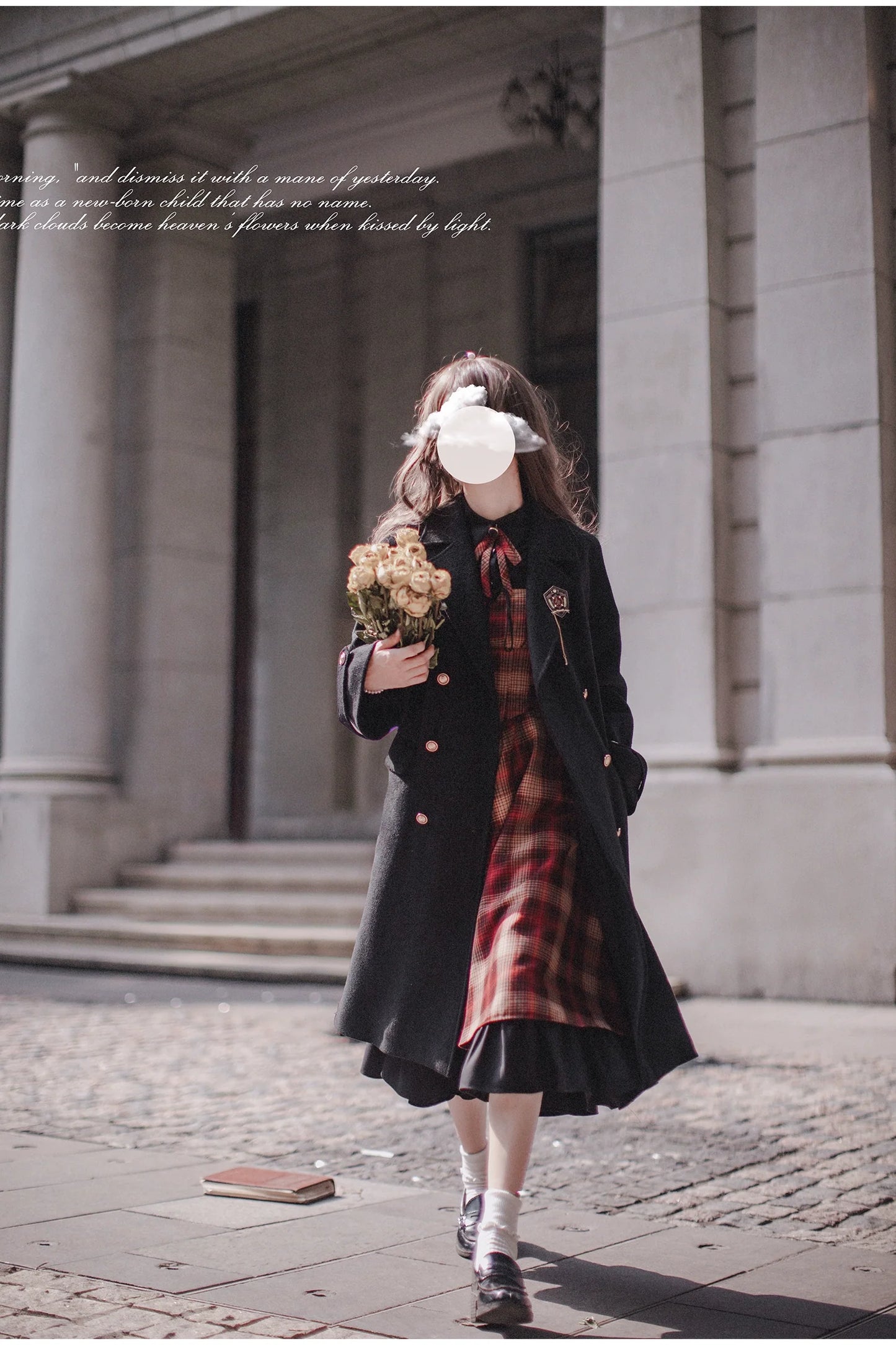 HuTaoMuJK - Madeleine - Classic Lolita JSK Suit Black Lolita Blouse and Coat