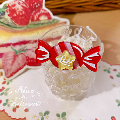 Halloween Alice - Rainbow Candy - Sweet Lolita Ring Hairclip