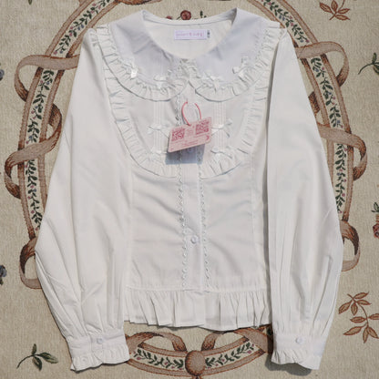 MIST - Sweet Lolita Blouse Doll Collar Lolita Shirt With Bubble Sleeve