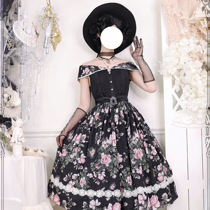 Miss Point - French Rose - Elegant Lolita JSK Dress