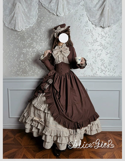 Alice Girl - Duke of Victoria - Classic Lolita SK & Overskirt Set