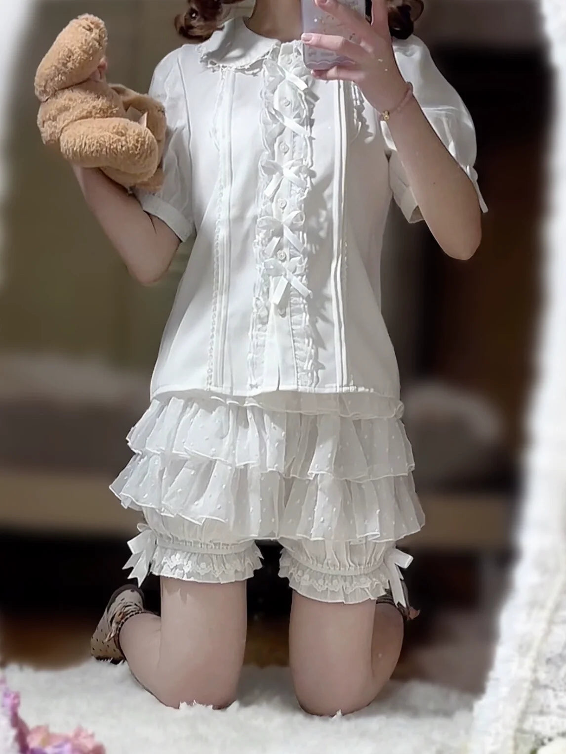 DMFS Lolita - Daily Lolita Bloomers Safety Anti-Flash Lace Shorts