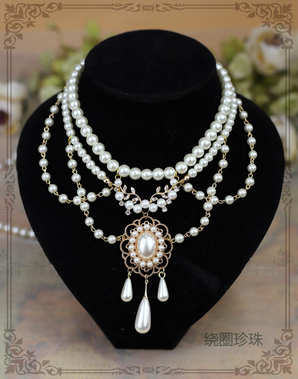 Rose of Sharon - Theresa - Vintage Wedding Lolita Necklace