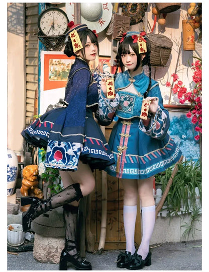 Sakurahime - Little Zombie - Zombie Lolita Jumper Dress Cute Lolita Coat Set