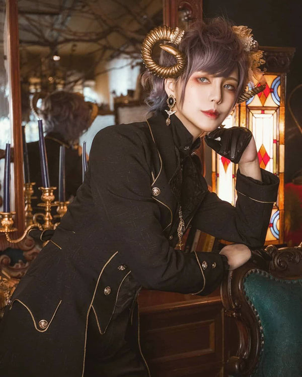 Immortal Thorn - Forever Rose - Ouji Lolita Coat Prince Handsome Wind Coat