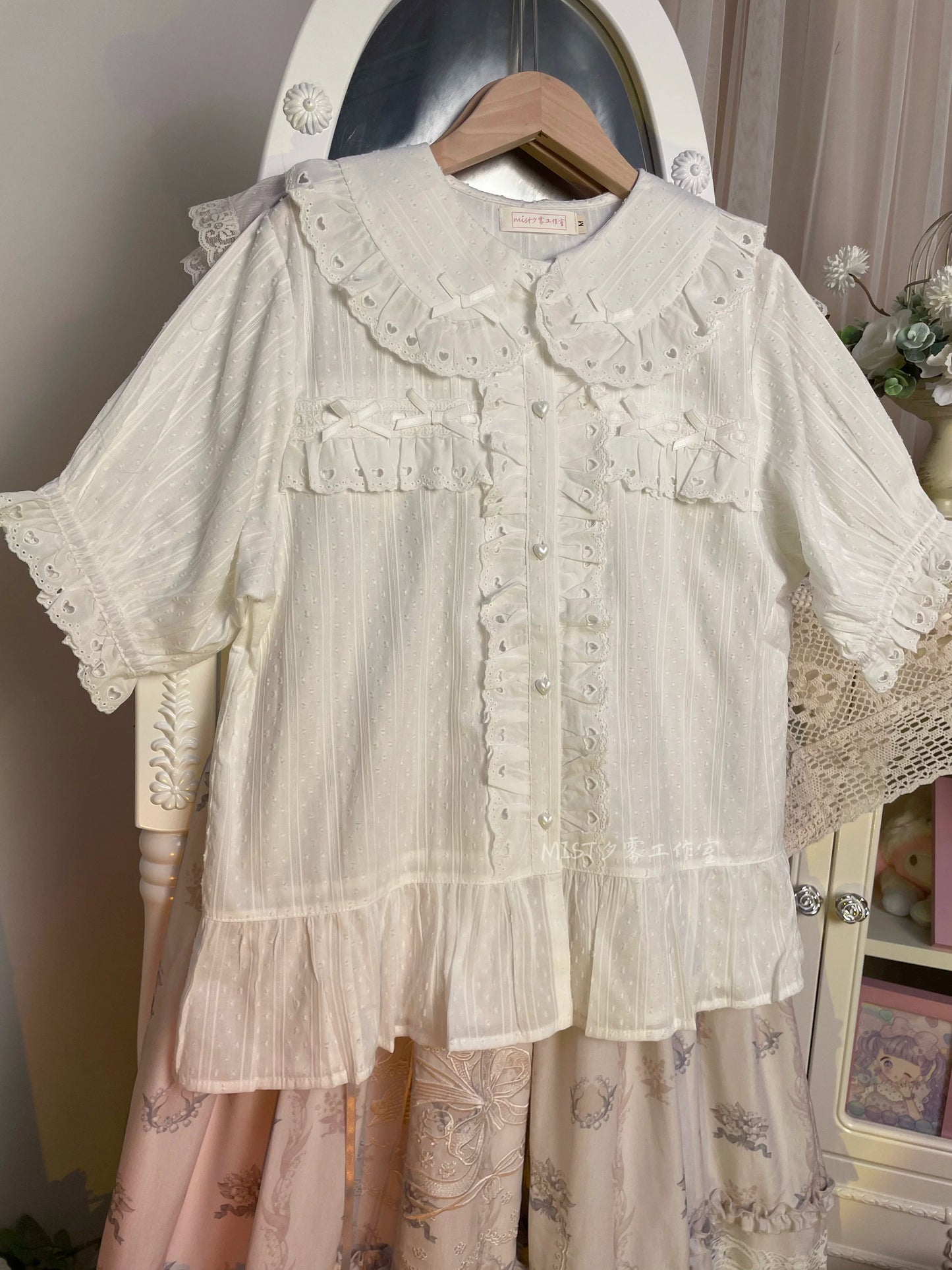 MIST - Cotton Sweet Lolita Blouse, Peter Pan Collar