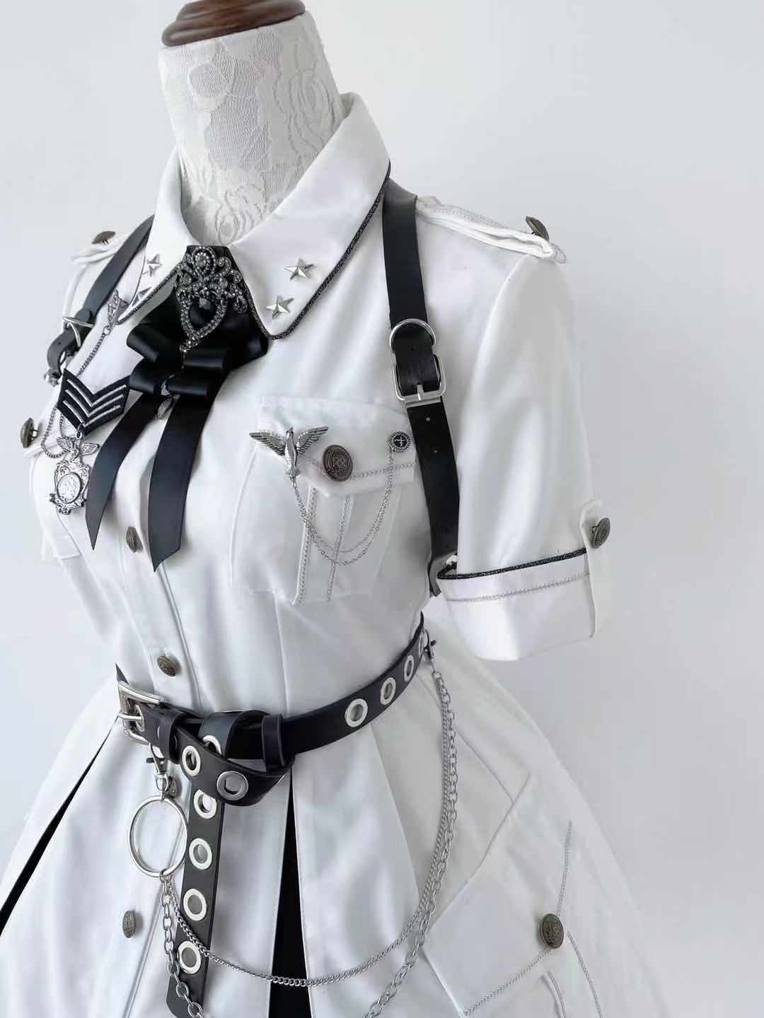 Your Highness - Evil Python 2.0 - Military Lolita Gothic OP Dress