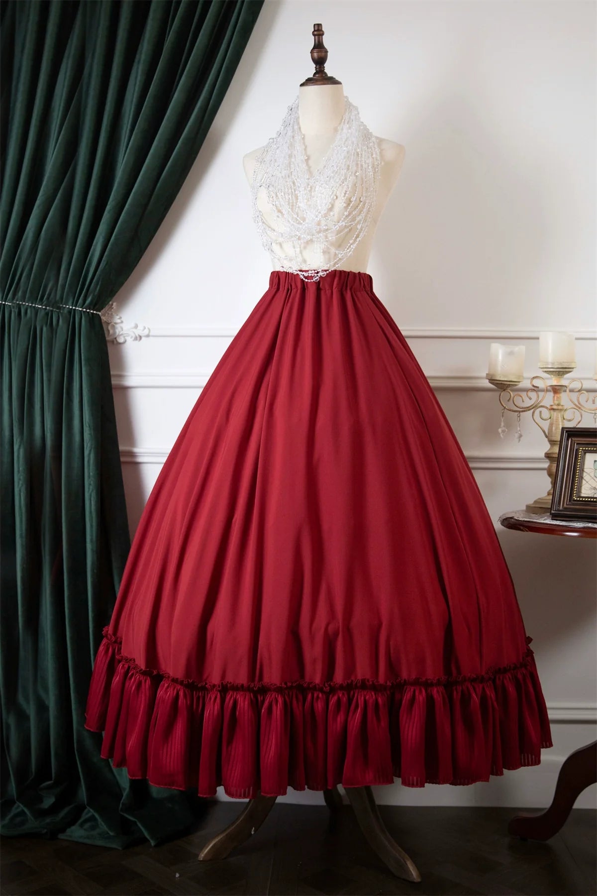 Muppet Mind Ben - Daily Lolita Extended Underskirt Black White and Red Lolita Skirt